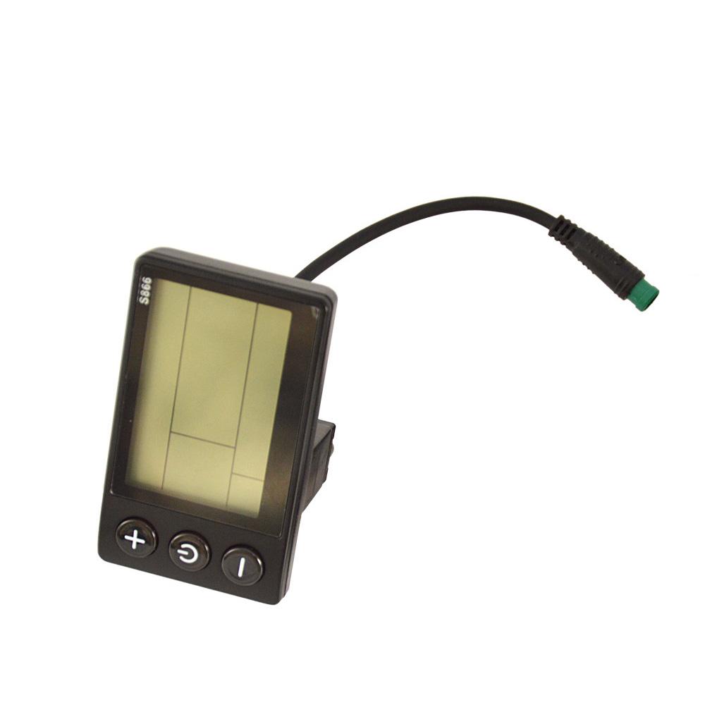 NY LCD-skjerm Hastighet Odo For E-sykkel E-sykkel Elsykkel 24V 36V 48V S866