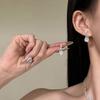 New flash diamond necklace earrings set birthday evening dress collarbone chain accessories women