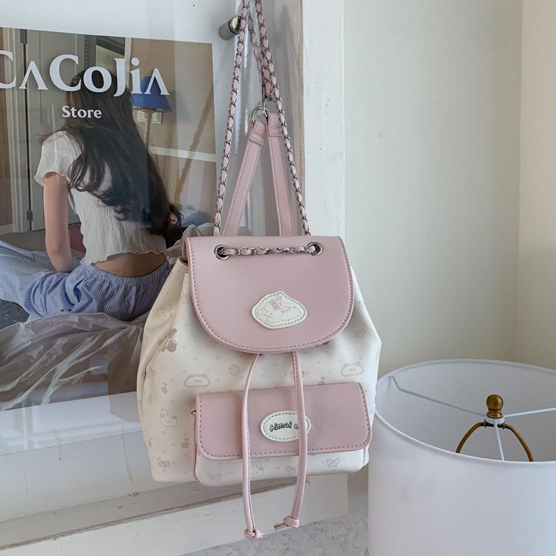 Exquisite and versatile women's backpack New commuter travel backpack Summer popular small schoolbag