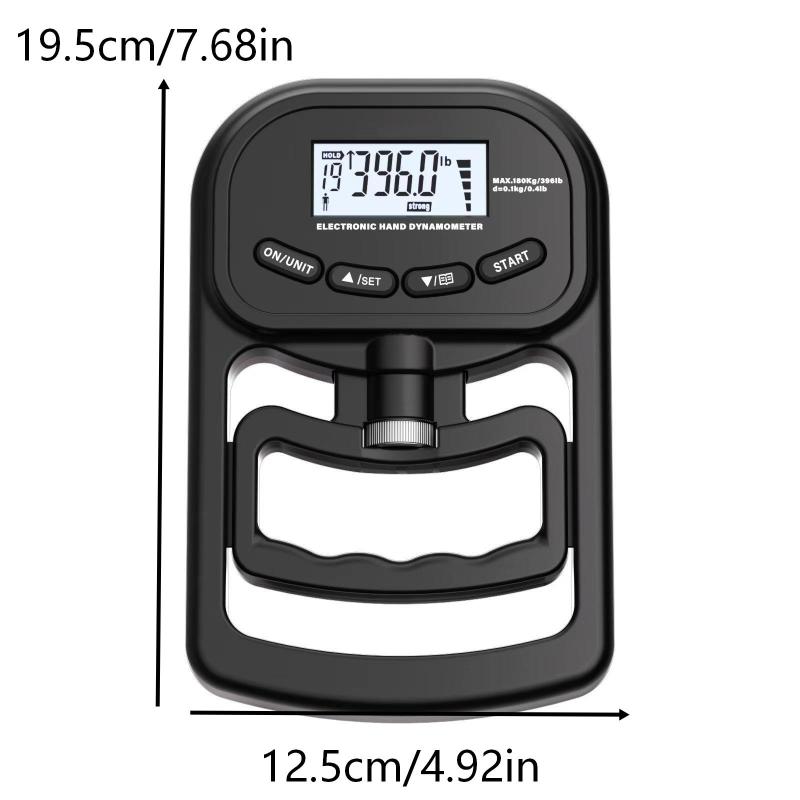 396Lbs/180Kg Digital Hand Grip Strength Tester Adjustable Electronic Grip Dynamometer For Fitness Training
