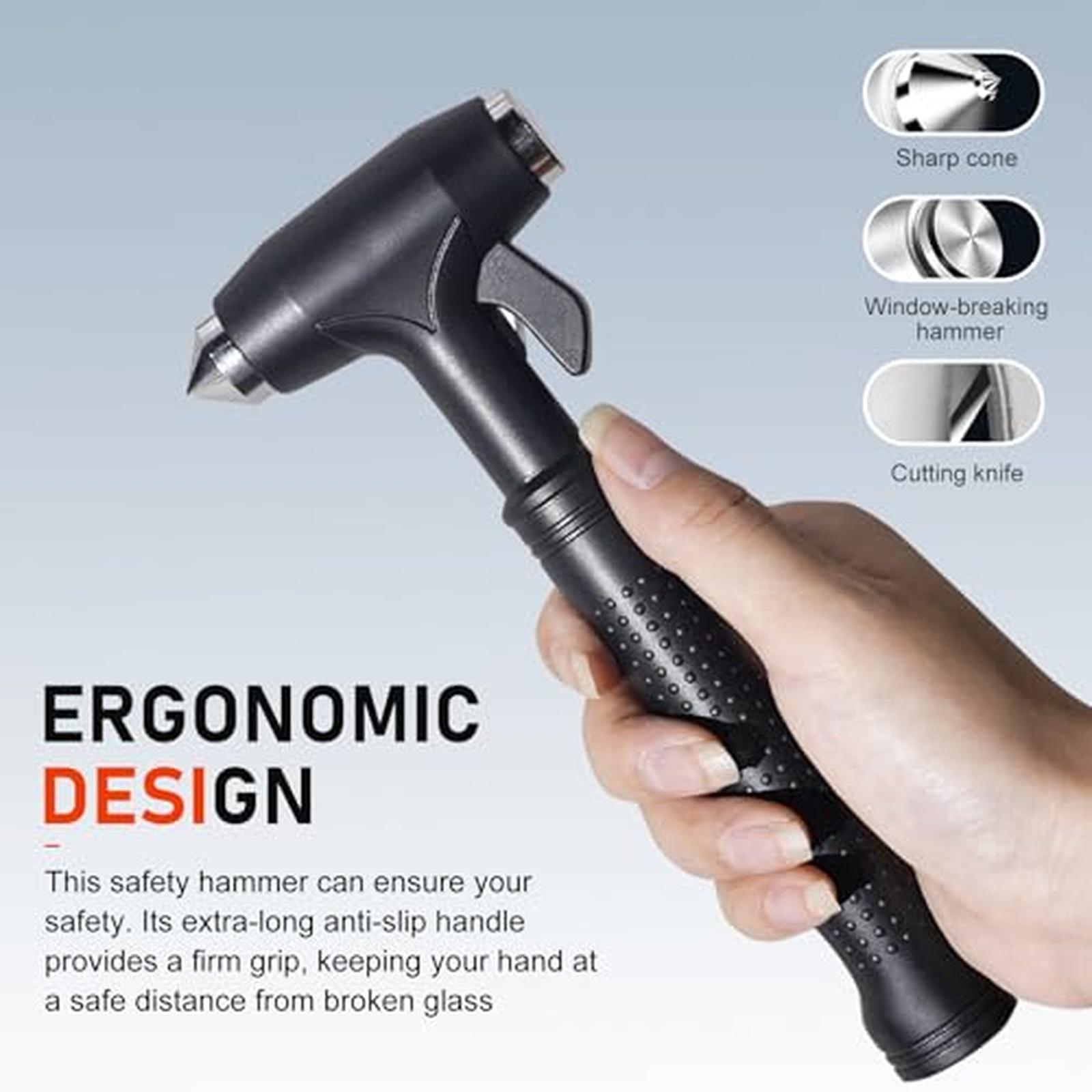 Алюминиевый автомобильный аварийный молоток Многофункциональный стеклобой резак one size