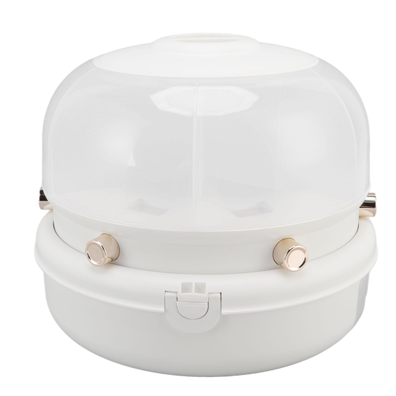 

Stackable Grain Storage Container Single Layer 6 Grids Rotating Rice Dispenser for Kitchen Organization
