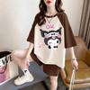 Plus Size Women's Loose Short Sleeve Cartoon T-Shirt - Korean Style Summer Top