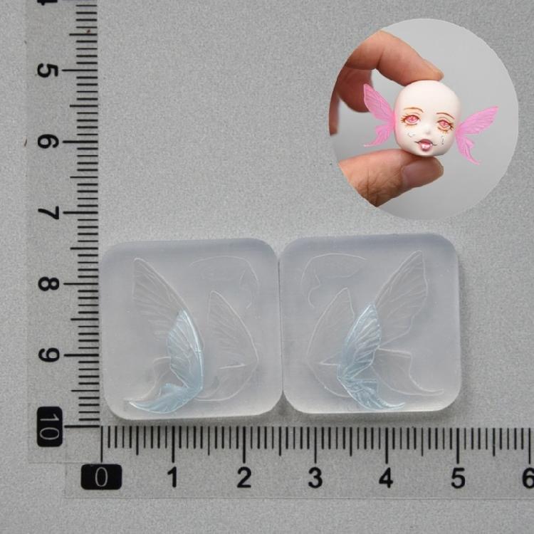 Butterfly Ear Silicone Mold DIY Handmade Pottery Doll Molds Exploy Casting Molds