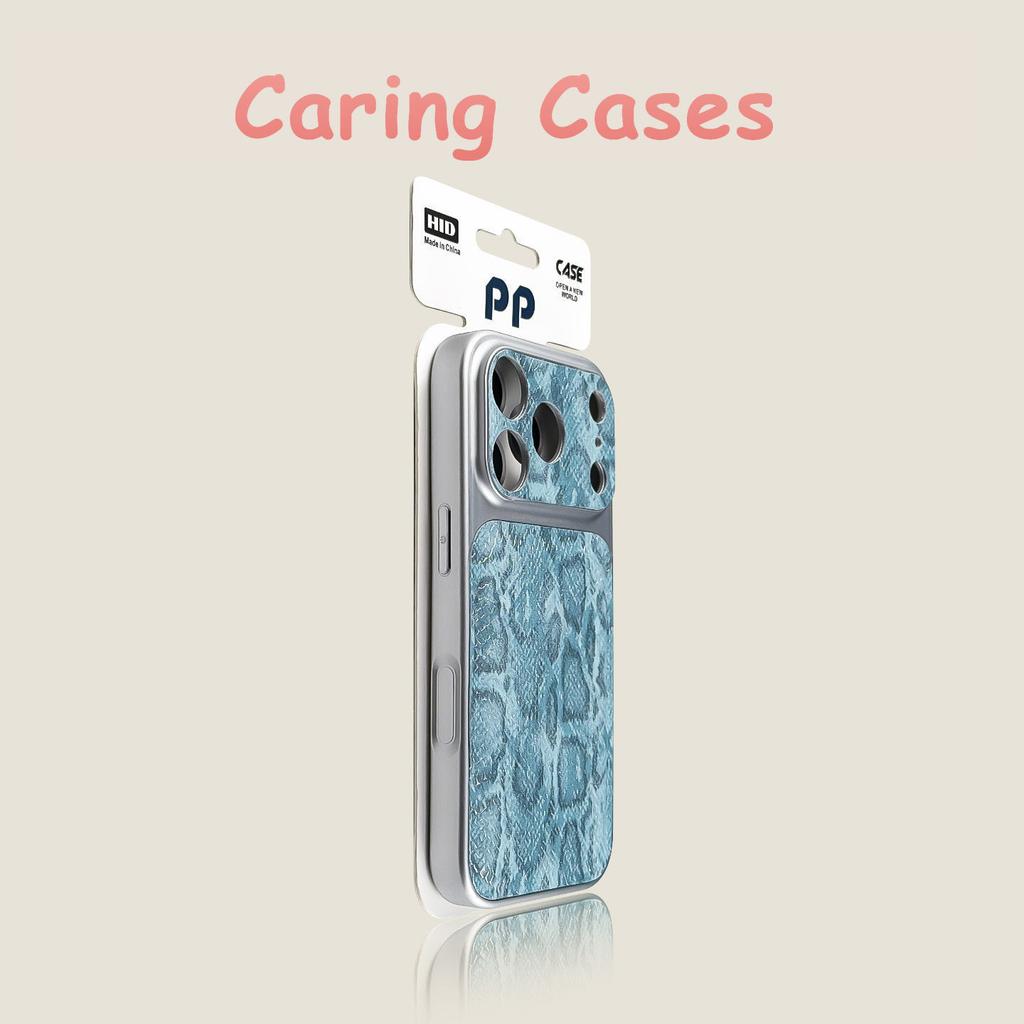 For iPhone 17 Pro Max Case Snakeskin Texture Precision-Cut Large-Window Anti-Drop Lanyard Design Unique Case with iPhone 16 15