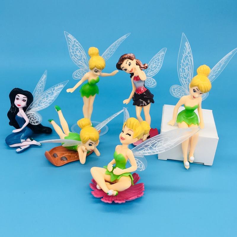 

6Pcs/Set Mini Fairy Anime Girls Figure Doll Collect Decorations Playthings Present great for daily use perfect for gifting