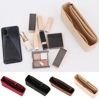 1ks pre kozmetickú tašku Úložná taška Vložka taška Prenosná vložka Organizér z plsti Organizér na make-up