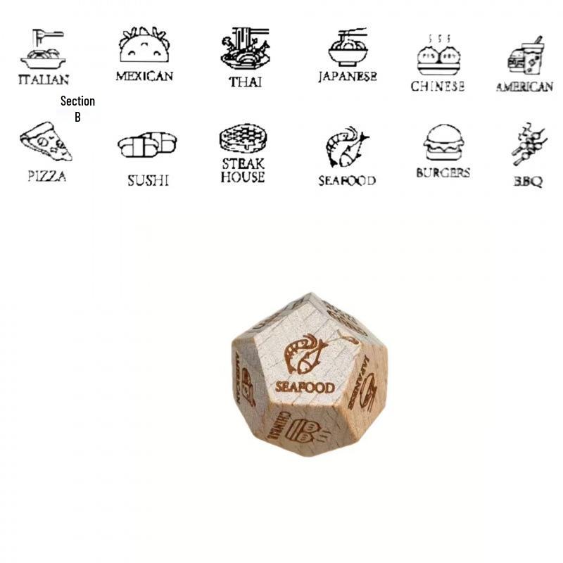 After Dark Wooden Date Night Dice - Valentine s Gift OPP bag packaging