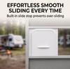 RV Screen Door Slider 12 Inch Plastic Slide Panel with Handle - Integrated Slide Stop for Smoother Sliding RV Door Part Replacement for Trailer Campe
