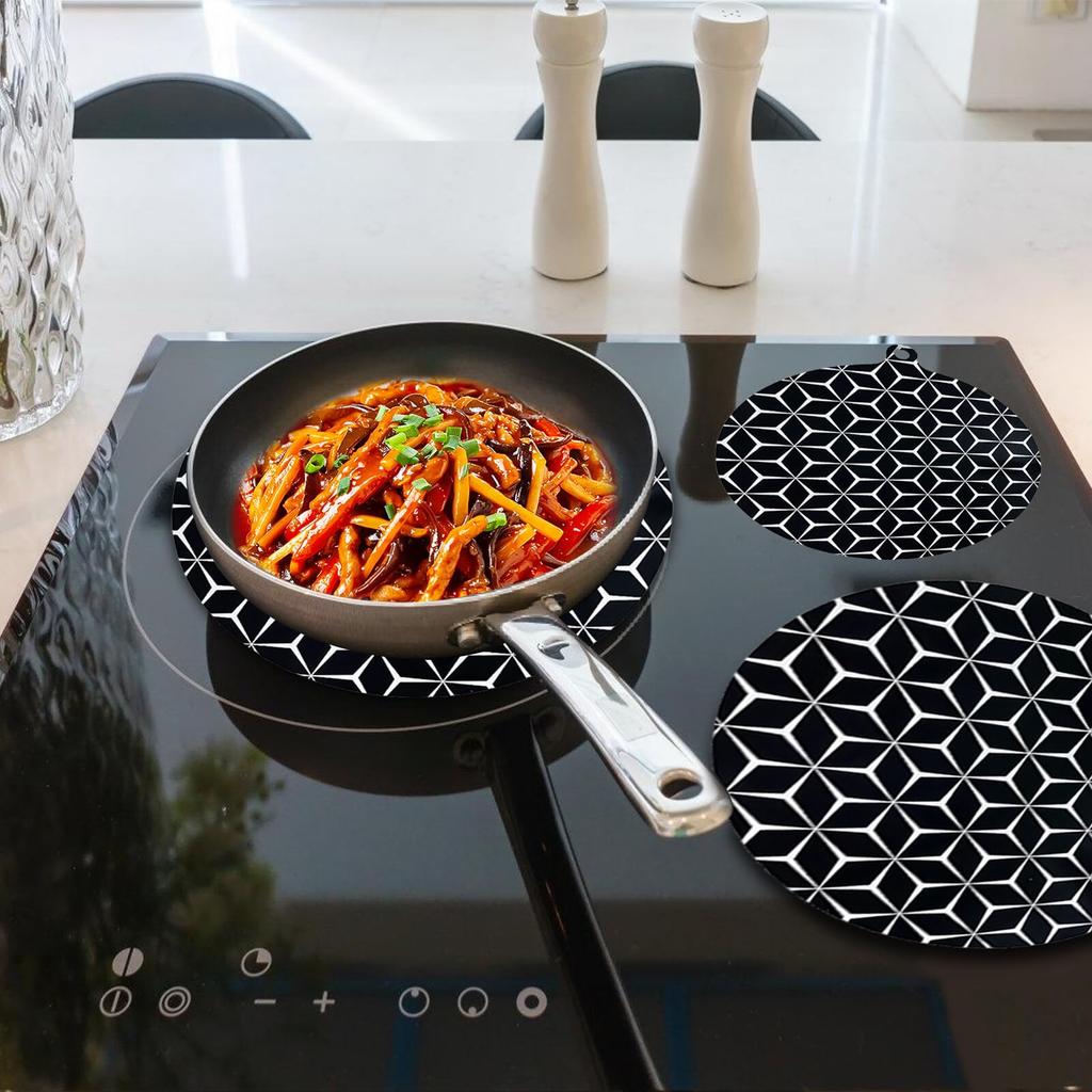 Induction Cooktop Protector Mat Silicone Induction Hob Cover Mat Reusable Cooktop Scratch Protector for Induction Stove