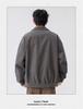 Men's American Retro Versatile Loose Jacket - Autumn Solid Color Fashion with Simple Lapel and Zipper