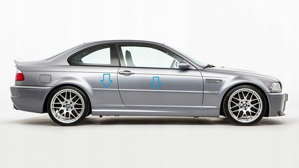 BMW E46 325 328 330 1999-05 - benzi laterale usi cromate, protectie cromata
