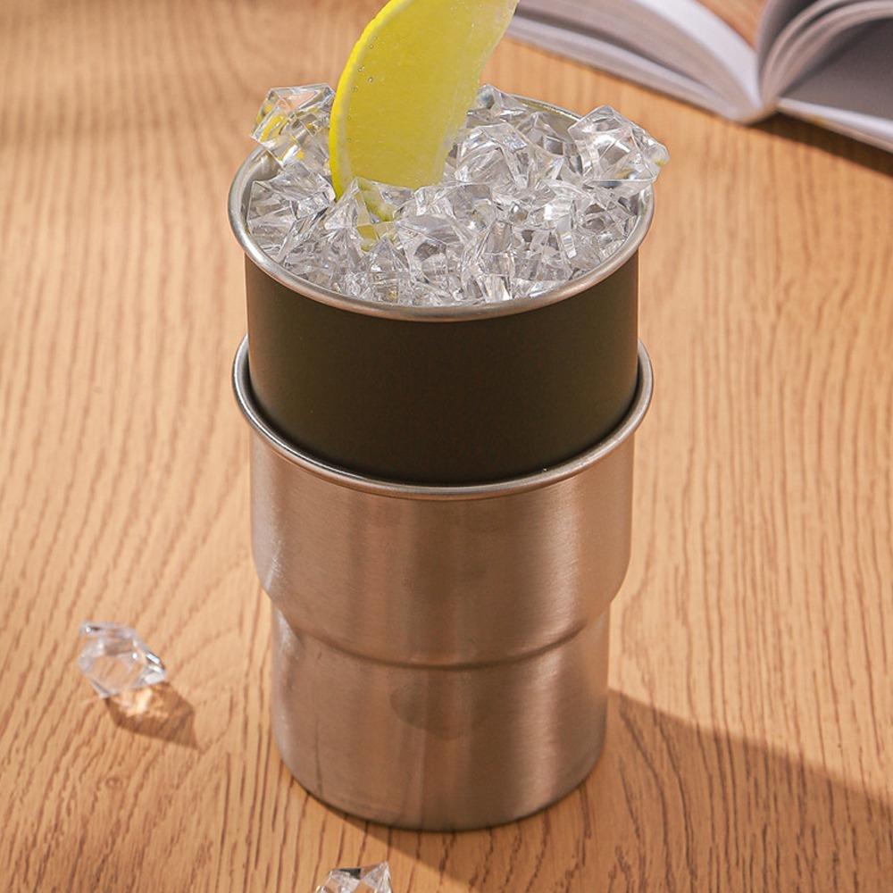 300ml/10oz Stainless Steel Drinkware Water Cup 304 Stainless Steel Coffee Cup Suitable for Family Outdoor Camping Travel Mug