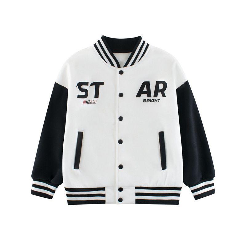 Children's Brand Export Clothing for Autumn and Winter, Children's Baseball Jackets, Boys' and Girls' Sweatshirts with Fleece Lining