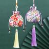 for Filled Fragrant Herbs Cloth Sachet Printing Tassel Small Pouch Fashion Car Pendant  Girl