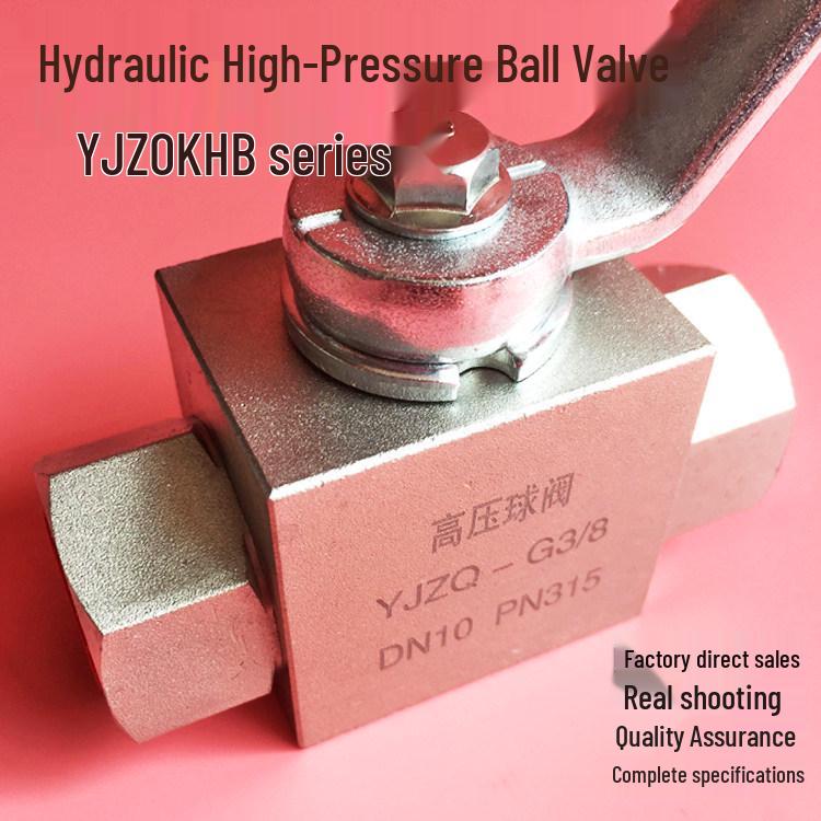 

High-Pressure Ball Valve with Internal Thread (YJZQ KHB-G1/4, G3/8, G1/2, G3/4) Thread M14*1.5