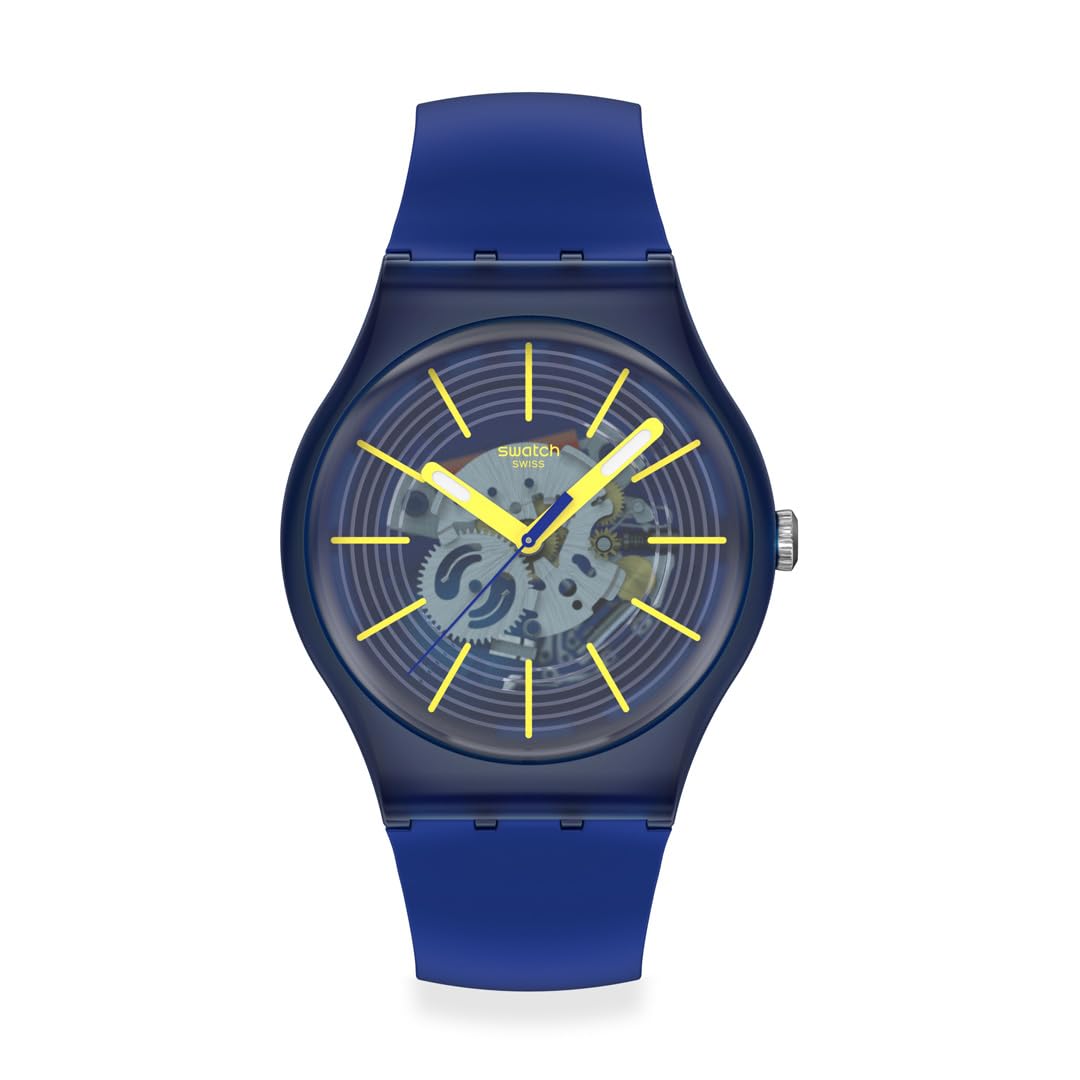 

Swatch NEW GENT BIOSOURCED REVEALED IN THE DEPTHS Синие Наручные Часы, SO29I100, Унисекс,