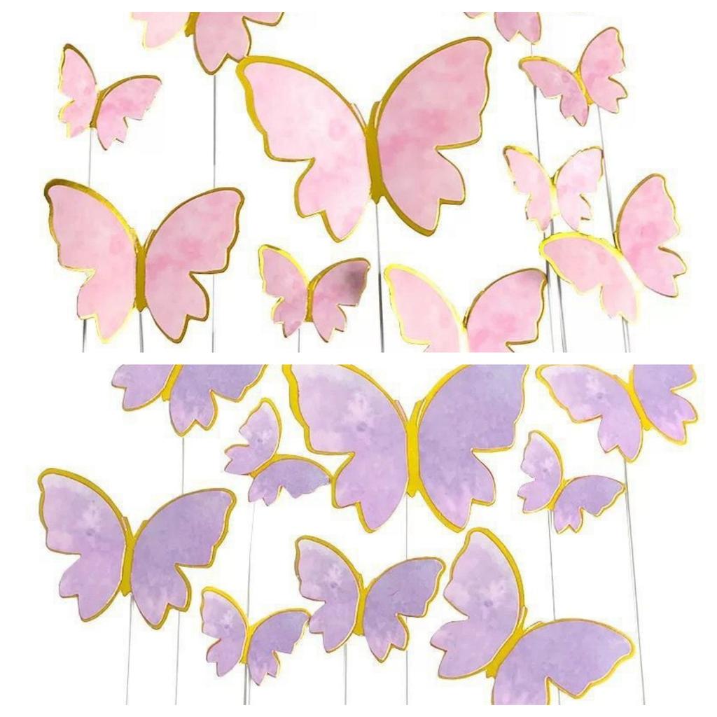 Birthday Butterfly Cake Topper Cake Insert Birthday Cake Decoration Wedding Cake Ornament Birthday Ballons Wedding Ballons