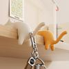 1Pcs Cute Portable Cat Bag Hook Hanger Table Hook Handbag Backpack Travel Bag Organizer Holder Home Office Decor Desk Side Hooks