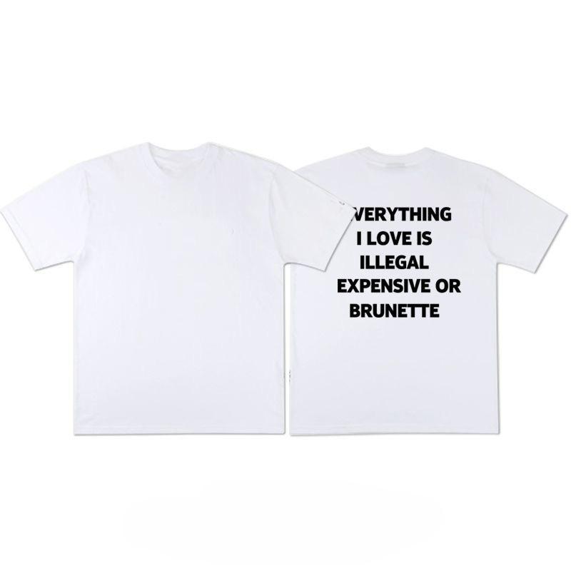 

Hot Selling Fun Parody Phrase Printed Highquality Pure Cotton Tshirt Luxurious and Comfortable for Both Men on The Streets 4XL