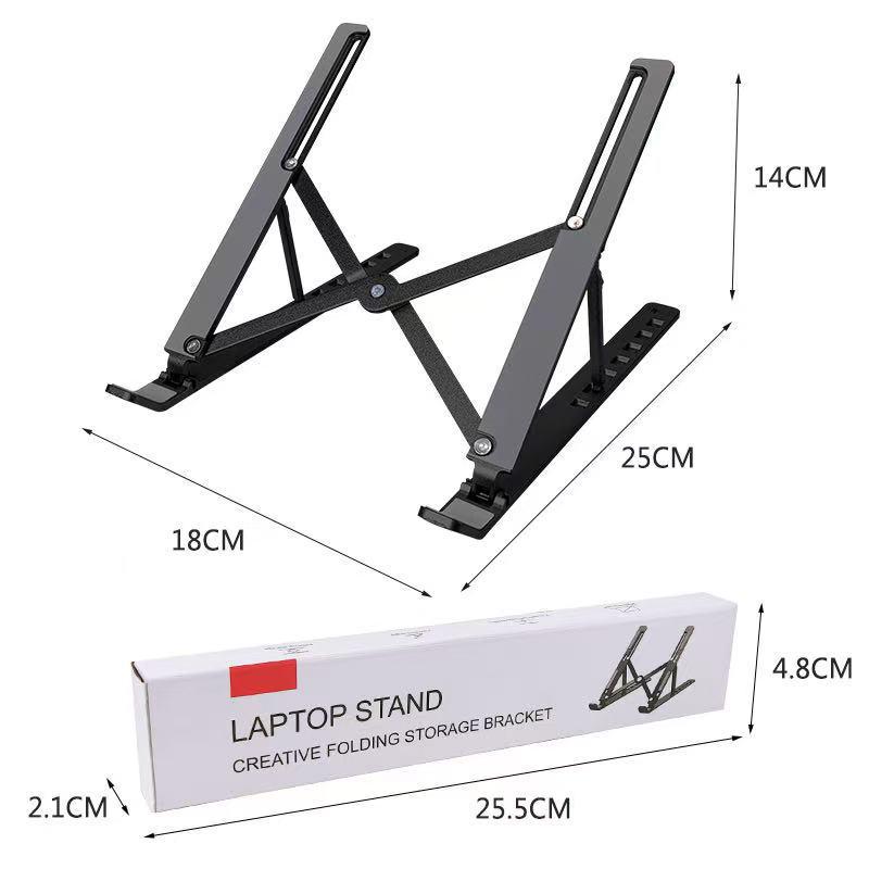 Foldable 16/18-Inch Height-Adjustable Laptop & Tablet Cooling Stand