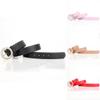 Ladies Pu Leather Pearl Belt With Alloy Buckle For Elegant Dress Outfit