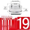 60-Teeth 5M Timing Pulley, T-Slot Width 16/21/27mm, BF Type Stepped with Machined Hole 6-20mm