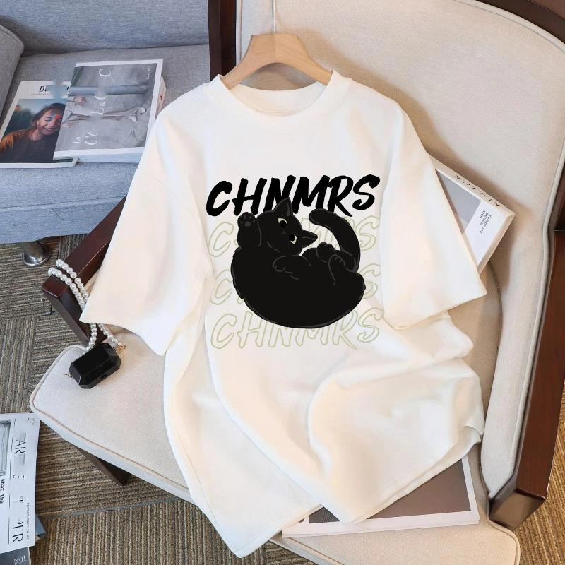 Summer Kids Adult Fashion Print Short Sleeve T-Shirt Outdoor Casual O-Neck Oversized Women's Tees Top Girl Clothing