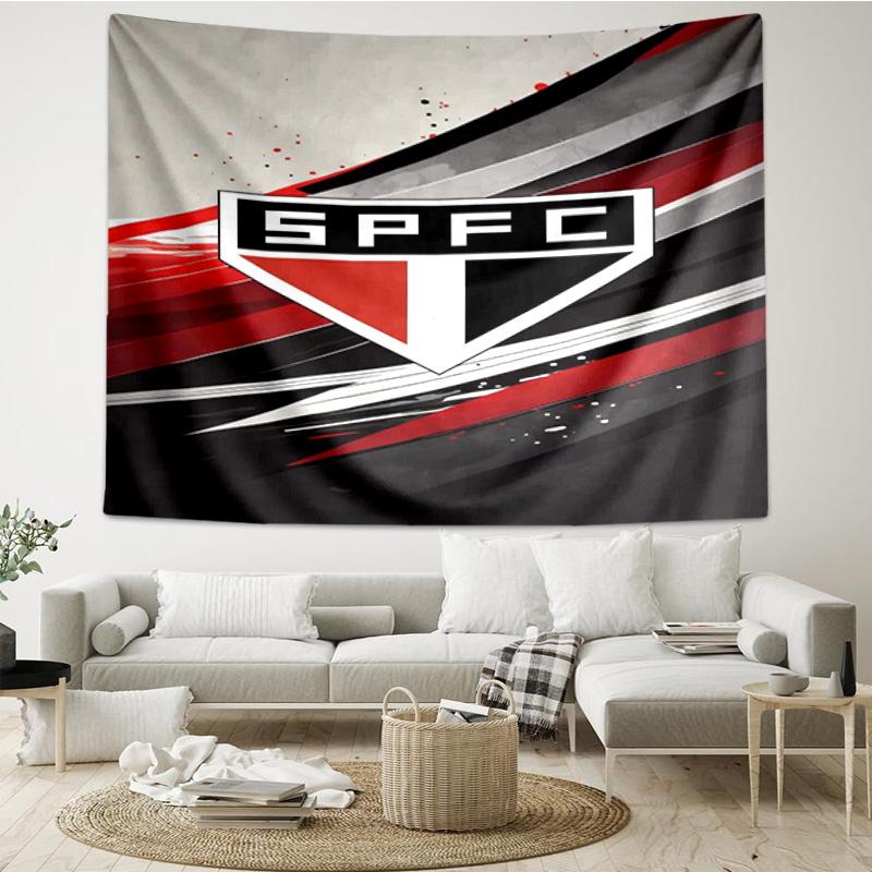 1PC Spfc Team Crest Design Printed Tapestry Room Decoration Wall Hanging for Living Room Bedroom, Dormitory, Birthday and Christmas Gifts