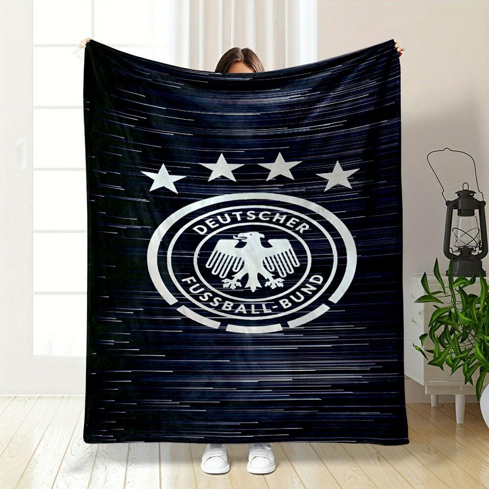 German Football Association Emblem print blanket soft and cozy perfect for the living room bed sofa or a nap,gift