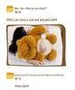 Dun Dun Bear To Rabbit: Cute Cartoon Plush Toy Doll for Kids' Birthdays