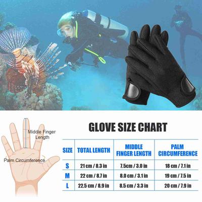 1.5mm Neoprene Diving Gloves Women Men Anti-slip Snorkeling Gloves for Snorkeling Swimming Surfing Sailing Kayaking