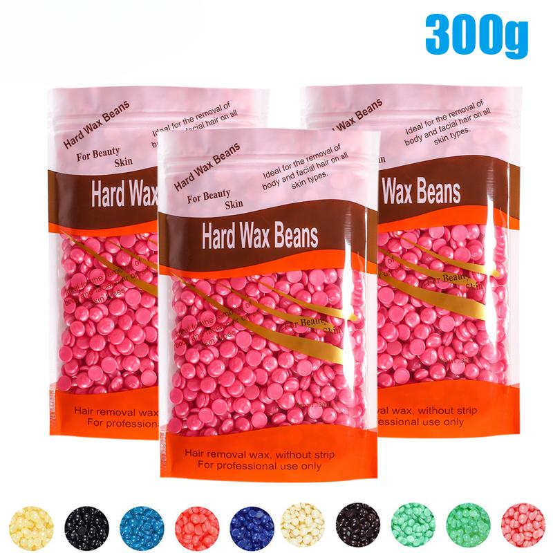50g/200g/300g/500g Depilatory Wax Beans Hard Wax Beans for Wax Heater Machine Hot Film Painless Waxing Beads Unisex Hair Removal