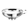 Wide Mouth Funnel with Handles Stainless Steel Kitchen Funnel Cup Jam Salad Dressing Hoppers Filter for Oil Coffee Wine Water