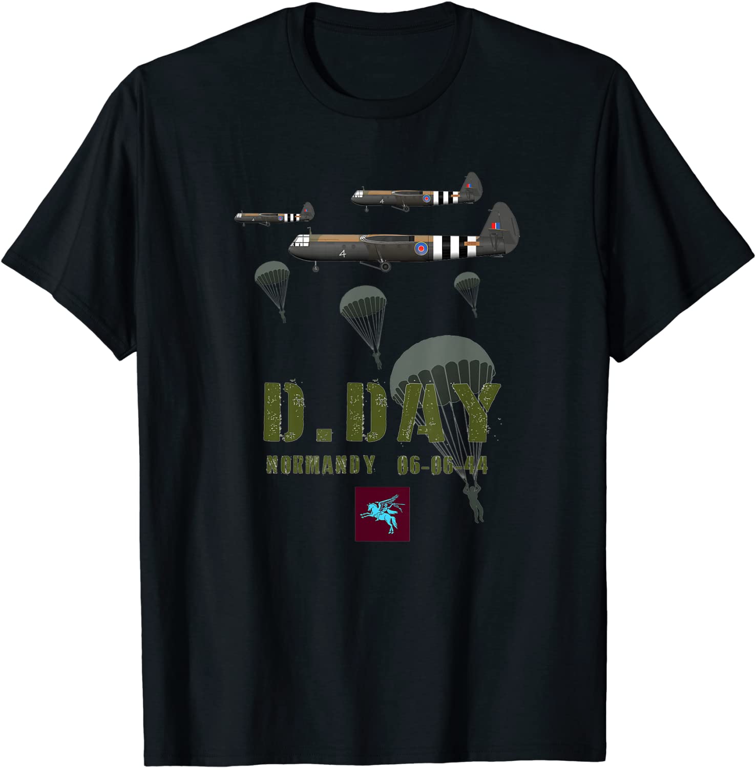 

6th Airborne Division D-Day Normandy WW2 Men T-Shirt Short Sleeve Casual Cotton O-Neck Summer Tees 4XL