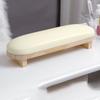 Wood Stand Manicure Hand Pillow PU Leather Manicure Table Mat Nail Art Hand Cushion  For Two Hands