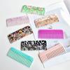 Wide Teeth Acetate Hair Combs Anti-static Hair Comb Portable Makeup Comb Colorful Hairdress Salon Styling Traveling Accessories