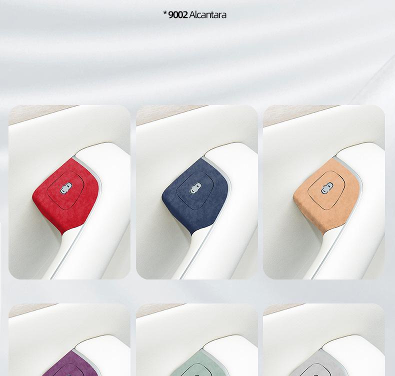 Zhijie R7 Alcantara Car Door Button Ultra-Thin Interior Protective Sticker