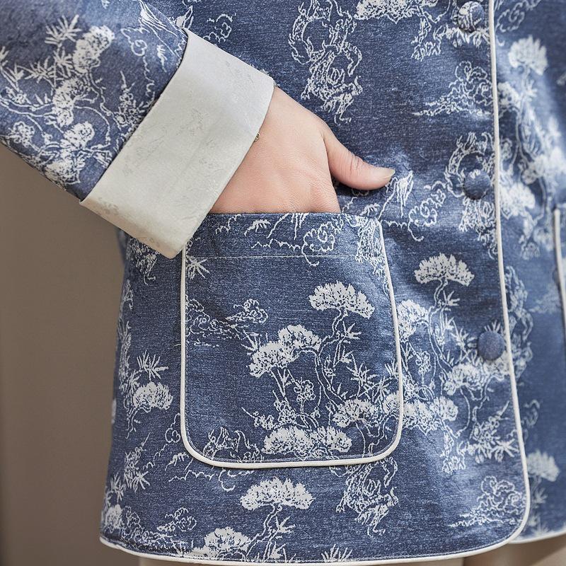 Mom's Chic Thin Top: Chinese-Style Outerwear for Middle-Aged Women, Spring/Autumn 2026