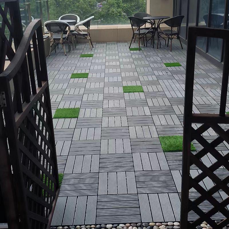 Eco-Friendly Outdoor Imitation Wood Flooring: Self-Laying, Weather-Resistant PP Plastic for Garden and Terrace