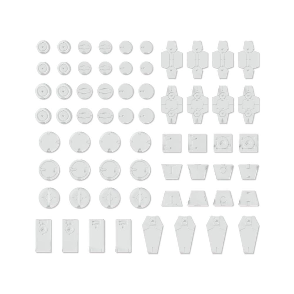 [Set Purchase] 30MM Customized Material (Decoration Parts 1 White & Gray) Set Customized Parts for Plastic Models