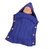 Sleeping Knitted Bag Newborn Baby Autumn Winter Button Stroller Bag Sleeping