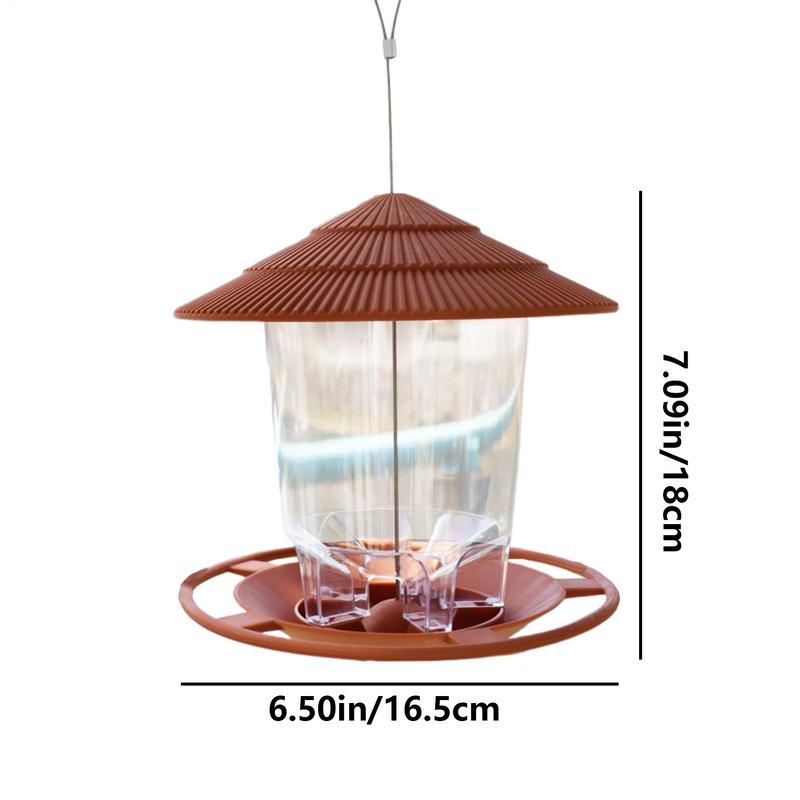 Outdoor Wild Bird Feeder Automatic Garden Bird Feeder Hanger Multi-Purpose Bird Feeder For Patio Fence Courtyard Garden Balcony
