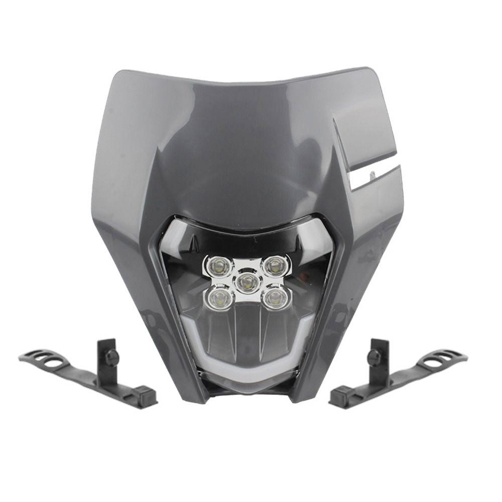 for KTM Motocross Headlamp 12V/5A Motocross Enduro Mask Motorcycle Headlight Plate  Outdoor