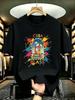 Unisexs Loose Fit Cotton Short Sleeve Tee Letter Print Casual Fashion New Arrival For Spring Summer Breathable Comfortable Urban Style
