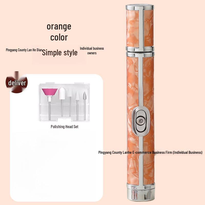 Portable Rechargeable Nail Grinder & Manicure Set for Polishing, Dead Skin Removal, and Nail Repair