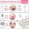 1/4 In 1 Painless Electric Hair Removal Device for Women Face Nose Legs Underarm Bikini Trimmer Wet Dry Epilator