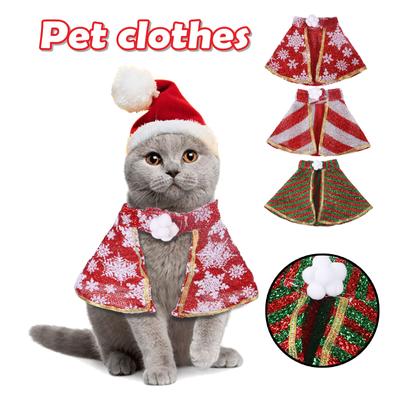 Evcil Hayvan Giysileri Noel Komik Giysiler Pelerin Elbise Pelerin Ceket Köpek Pelerin