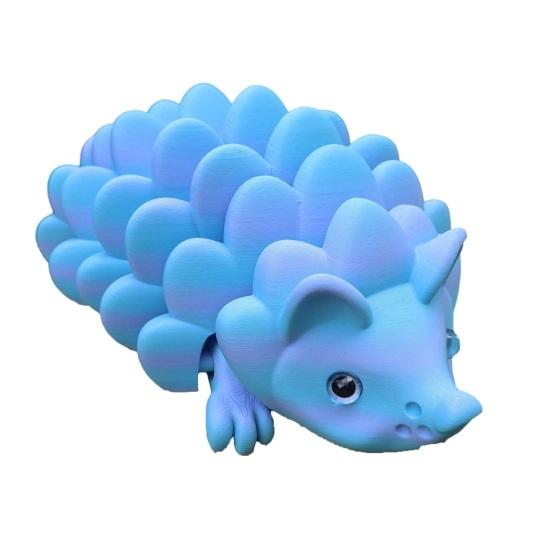 3D Printed Hedgehog Figurine Movable Joints Simulated Hedgehog Stress Relief Fidget Toy Home Office Desktop Decoration Ornament