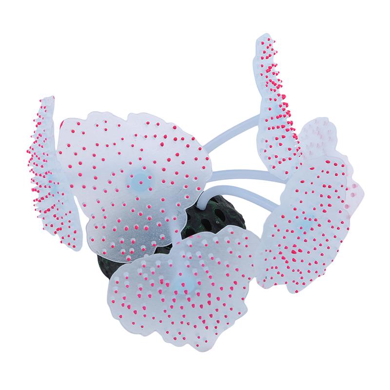 Aquarium Glowing Artificial Jellyfish Silicone Material Fluorescent Effect Realistic Appearance for Fish Tank Decoration Home Office Aquarium Ornament